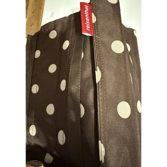 Reisenthel Bottle Carry Bag 9 Bottle Brown Polka Dots Strong Never Used - Picture 4 of 9
